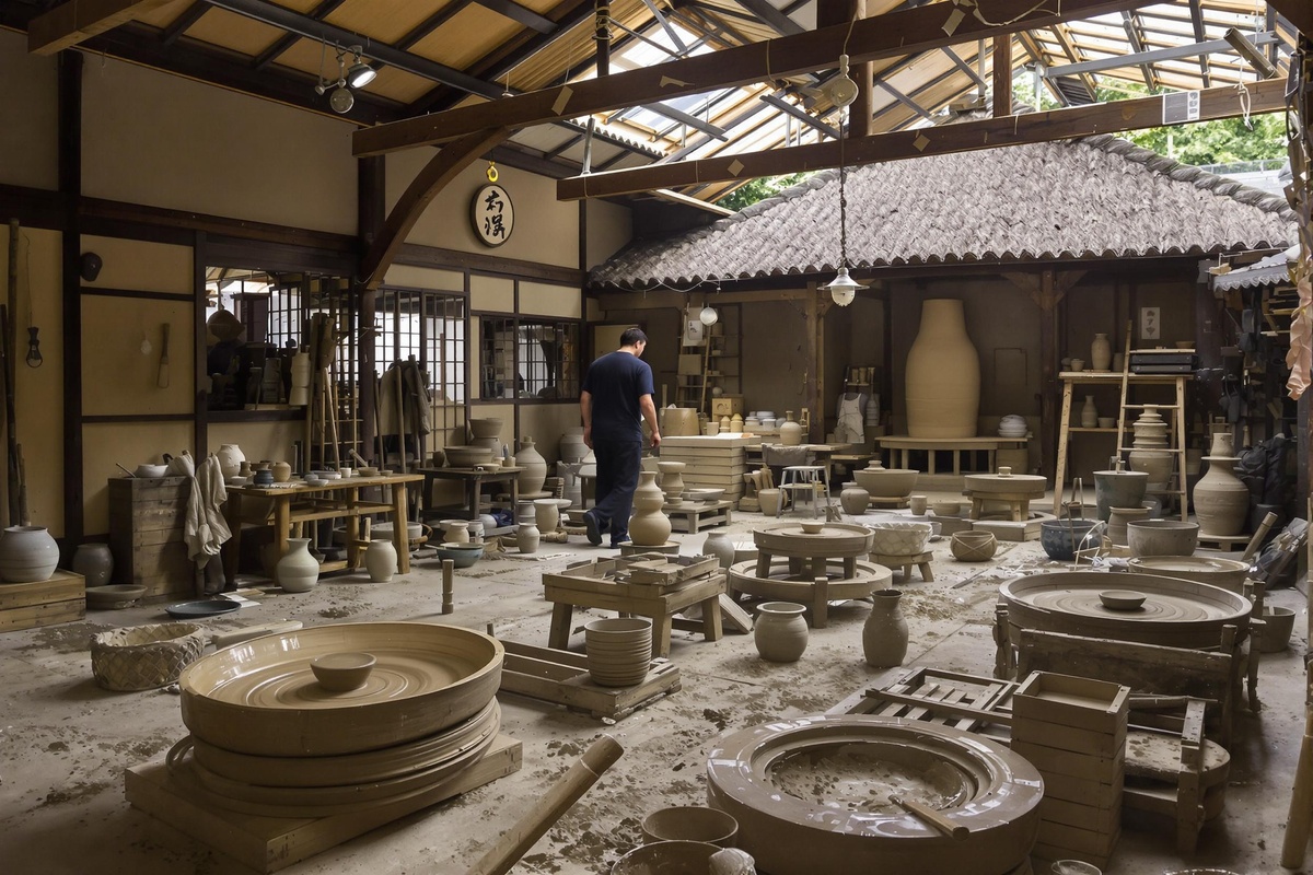 中世の陶芸工房